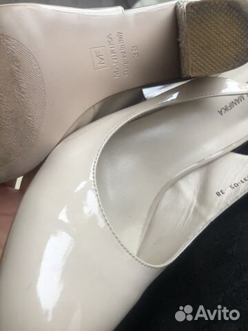 Туфли Manifika бежевые лаковые