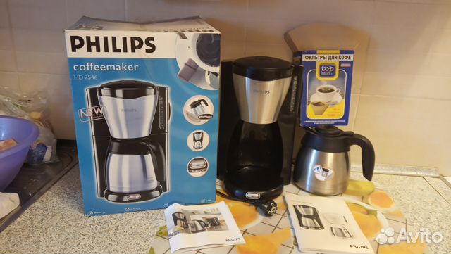 Кофеварка Philips HD 7546. Колба- термос
