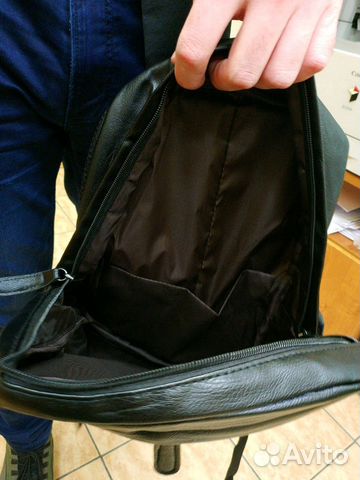 Мужской кожаный рюкзак новый Мужской кожаный рюкзак новый