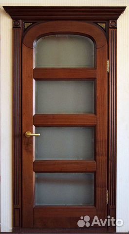 Двери из массива красного дерева (sapely)