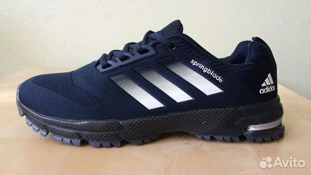 Кроссовки Adidas Marathon Springblade, синие,41/46 Кроссовки Adidas Marathon Springblade, синие,41/46