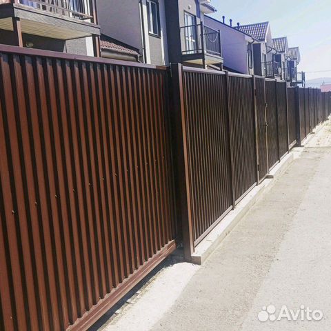 Заборы из профлиста, евроштакетника, ворота