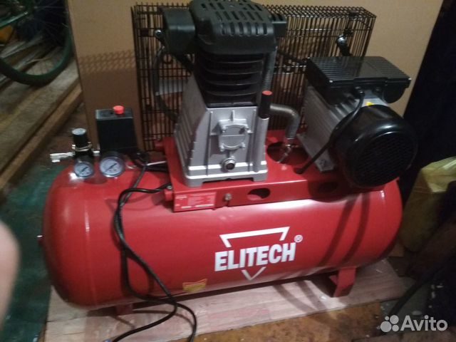 Новый ременной компрессор Elitech 100/360