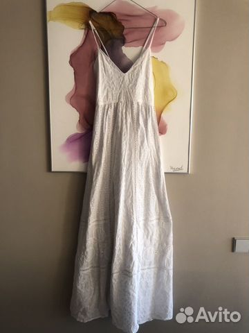 Сарафан белый, хлопок