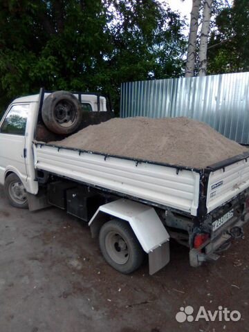 Дрова (береза, сосна), песок, земля