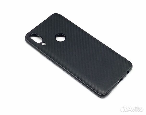 Чехол Huawei P Smart Z Карбон Черный Силиконовый