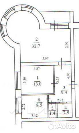 2-к квартира, 70.9 м², 4/6 эт. 2-к квартира, 70.9 м², 4/6 эт.