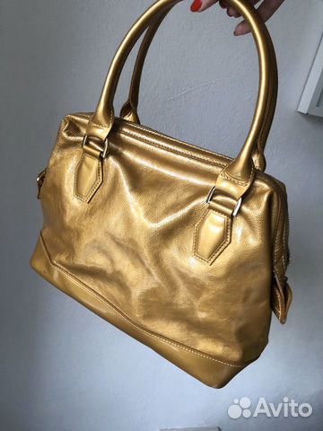 Золотая сумка longchamp винтаж оригинал