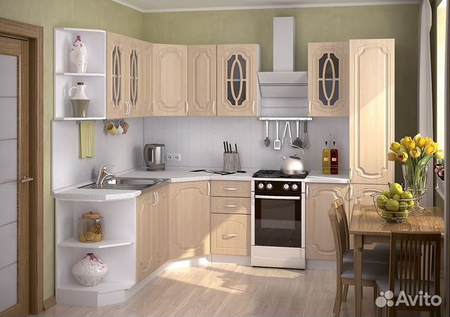 Кухонный гарнитур угловой 2,1х2,0 м