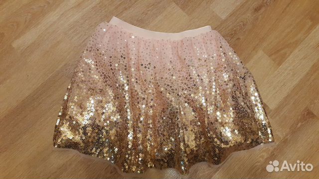 Юбка с пайетками