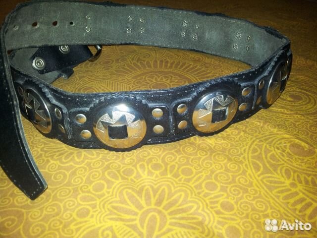 Ремень натур. кожа дл. 1м