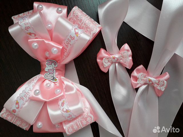 Бант на выписку для девочки
