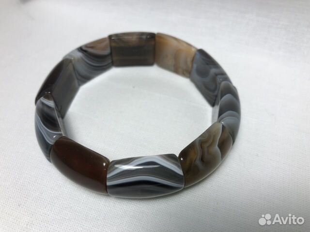 Браслет. Натуральный камень. Агат бразильский Браслет. Натуральный камень. Агат бразильский