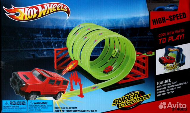 Hot Wheels Скоростной трек, петля 360 + Машинка HW