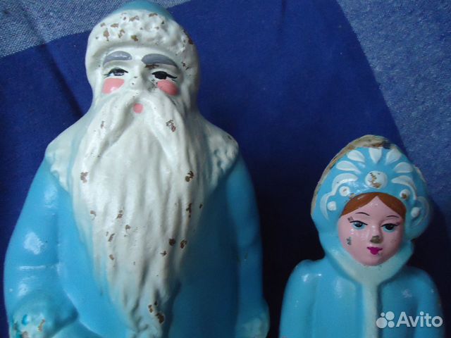 Дед мороз и снегурочка старинные СССР винтаж Дед мороз и снегурочка старинные СССР винтаж