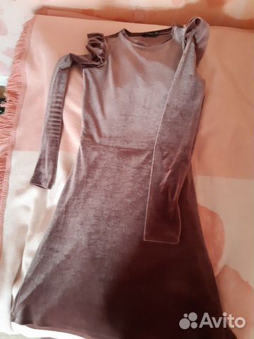 Бархатное платье из Bershka