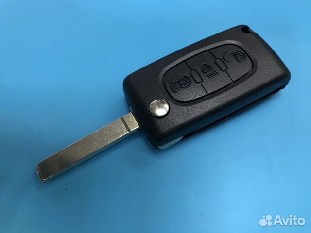 Корпус ключа Пежо 308 выкидной две кнопки Корпус ключа Пежо 308 выкидной две кнопки