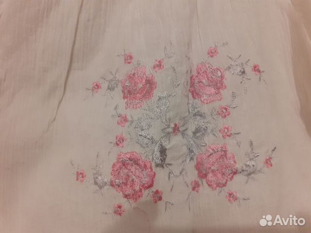 Туника летняя для девочки с вышивкой ручной работы Туника летняя для девочки с вышивкой ручной работы