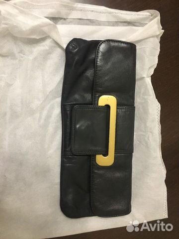 Клатч Mango,натуральная кожа