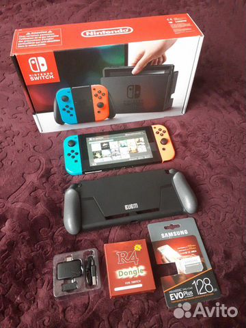 Nintendo Switch 128Gb Atmosphere+dongle r4s в Москве, цена 20 000 руб ...