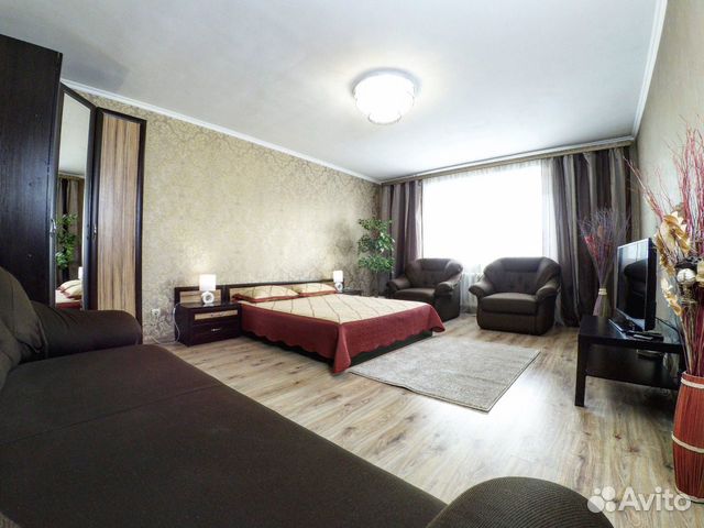 

1-к. квартира, 42 м², 2 кровати