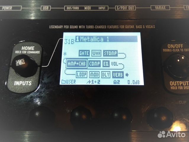 Line 6 Pod X3 Live AMP Modeler Pedal (Процессор) Line 6 Pod X3 Live AMP Modeler Pedal (Процессор)