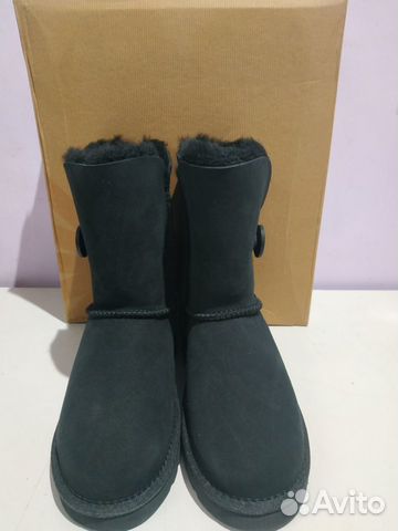 UGG Australia Bailey Button Угги черные с пуговкой UGG Australia Bailey Button Угги черные с пуговкой