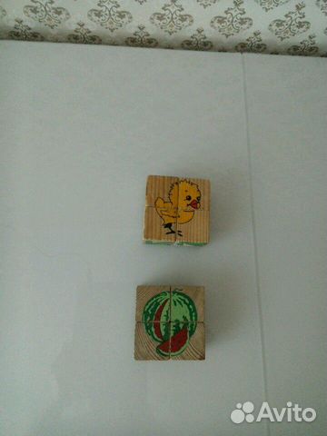 Деревянные кубики для малышей