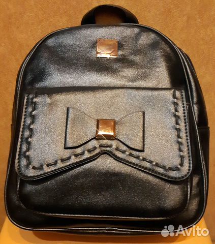 Рюкзак иск. кожа черный Новый Рюкзак иск. кожа черный Новый