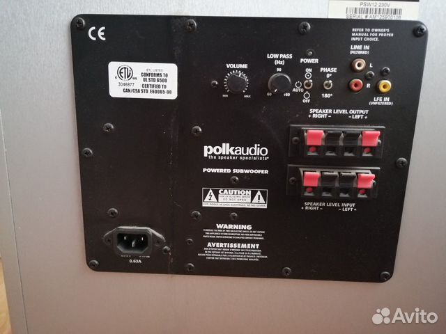 Сабвуфер напольный Polkaudio psw12 Сабвуфер напольный Polkaudio psw12