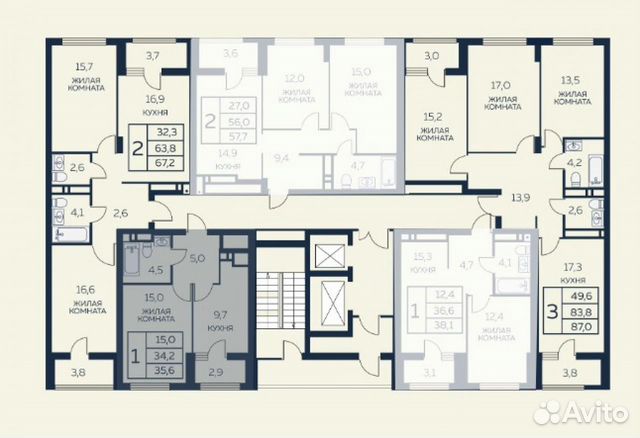 1-к квартира, 35.6 м², 14/21 эт. 1-к квартира, 35.6 м², 14/21 эт.