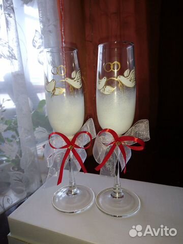 Продам набор свадебных бокалов