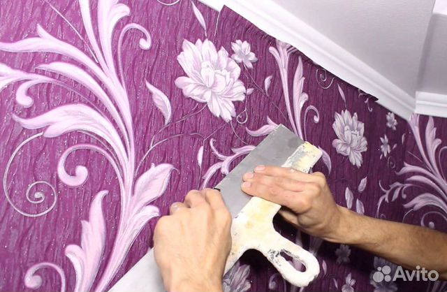 Поклейка обоев
