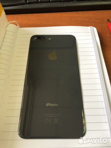Заднее стекло корпуса iPhone 8 Plus Black original