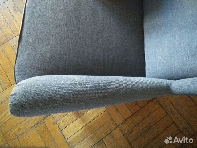 Кресло страндмон с подголовником темно-серое