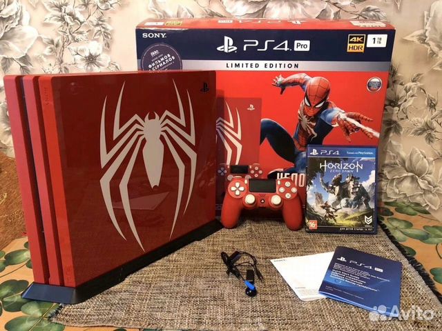 Sony PS4 PRO Limited Edition Spider-Man купить в Георгиевске | Бытовая  электроника | Авито