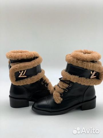 Ботинки Louis Vuitton Луи Витон черные зимние Ботинки Louis Vuitton Луи Витон черные зимние