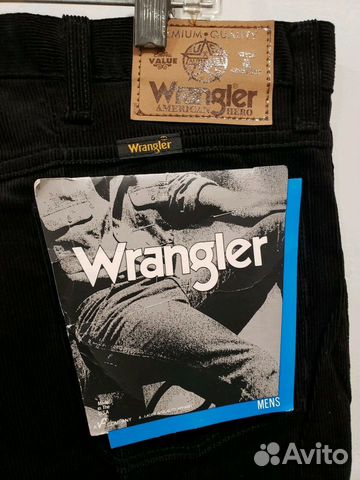 Вельветовые джинсы wrangler made usa 80-s