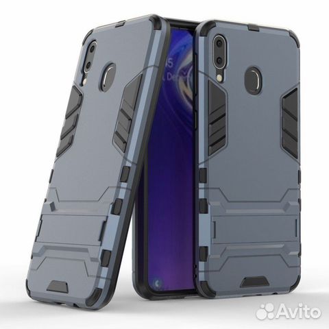 Чехол для SAMSUNG Galaxy M20 (темно-синий)