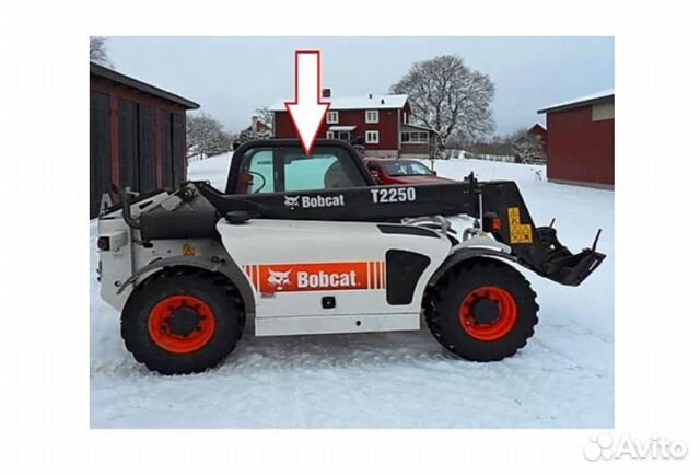 Стекло кузовное правое на телескопический погрузчи