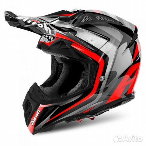 Мотошлем Кроссовый Airoh Aviator 2.2 Warning Gloss Мотошлем Кроссовый Airoh Aviator 2.2 Warning Gloss