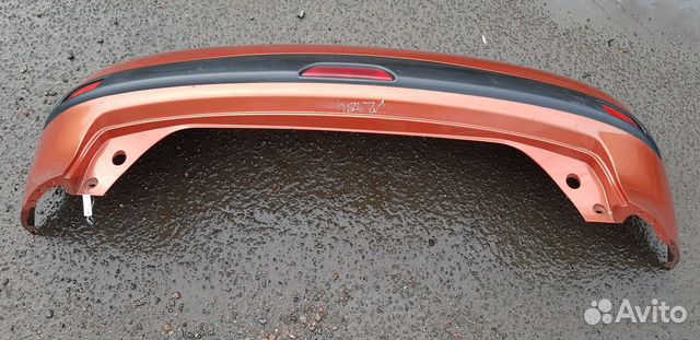 Nissan Note e11 Бампер задний оригинал рыжий