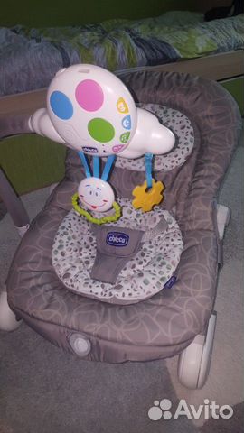 Креслице-качалка Chicco Balloon в хорошем состояни