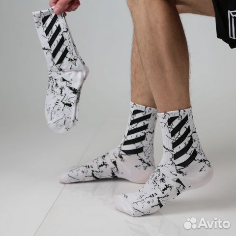 Носки Off-white белые длинные Носки Off-white белые длинные