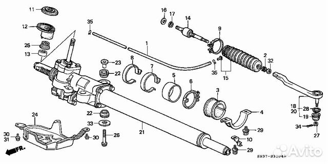 Как разбирать рулевую рейку хонда цивик