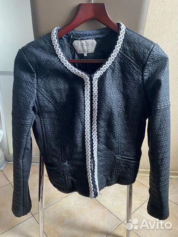 Кожаный пиджак жакет Zara