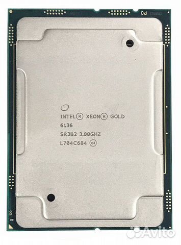 Процессор Intel Xeon Gold 6136 12-core 3000 MHz