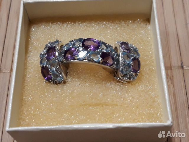 Комплект серебро 925 серьги и кольцо Комплект серебро 925 серьги и кольцо