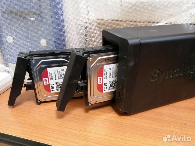 Сетевое хранилище NAS Synology DS214+, 2 диска Сетевое хранилище NAS Synology DS214+, 2 диска