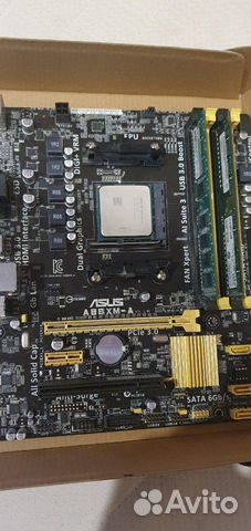 Материнская плата Asus abbxm-A, процессор А8 8650